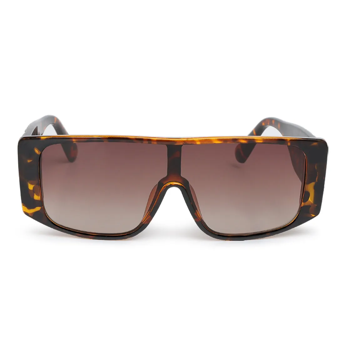 Cushion Textured Oversized Sunglasses