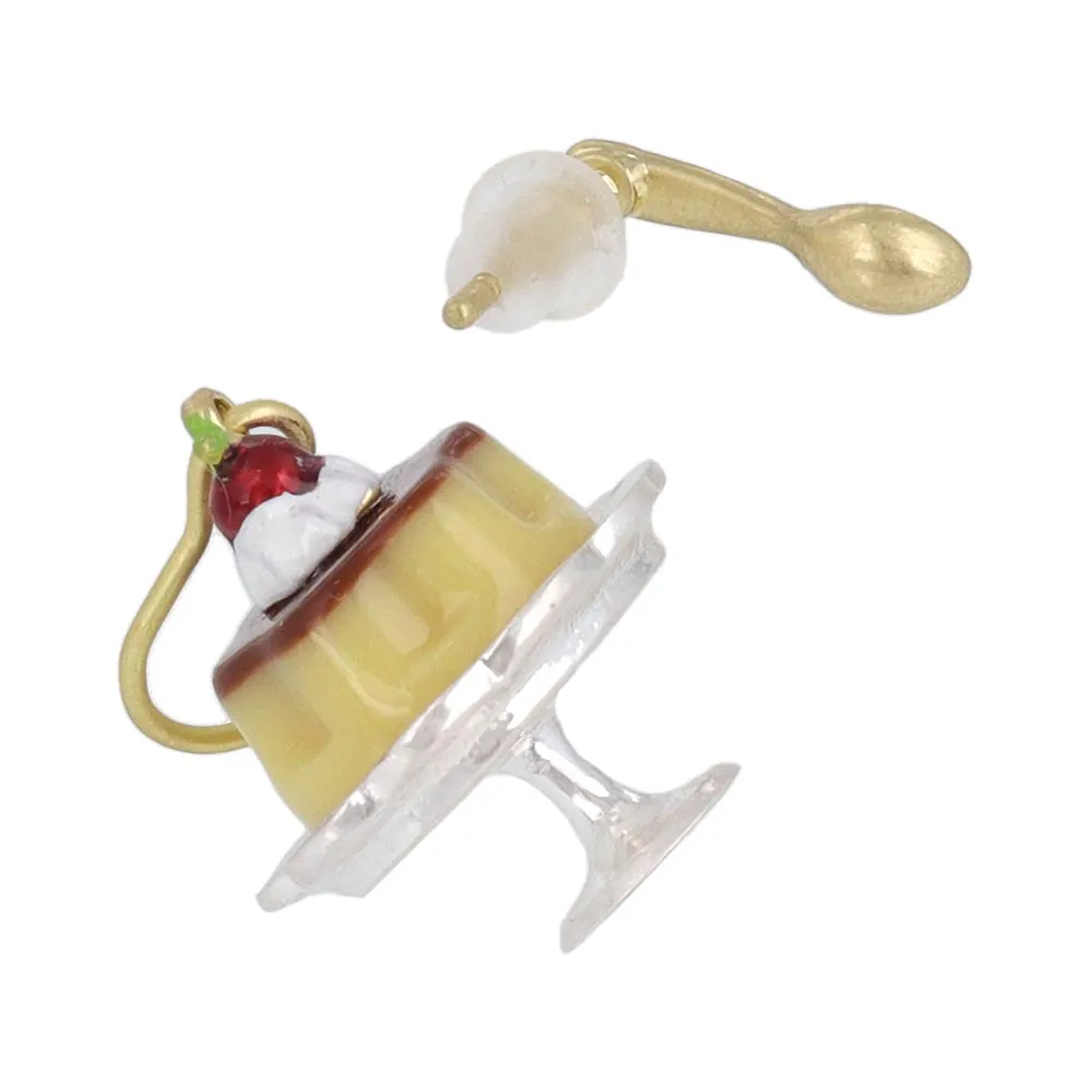 Custard Pudding Mismatched Earrings