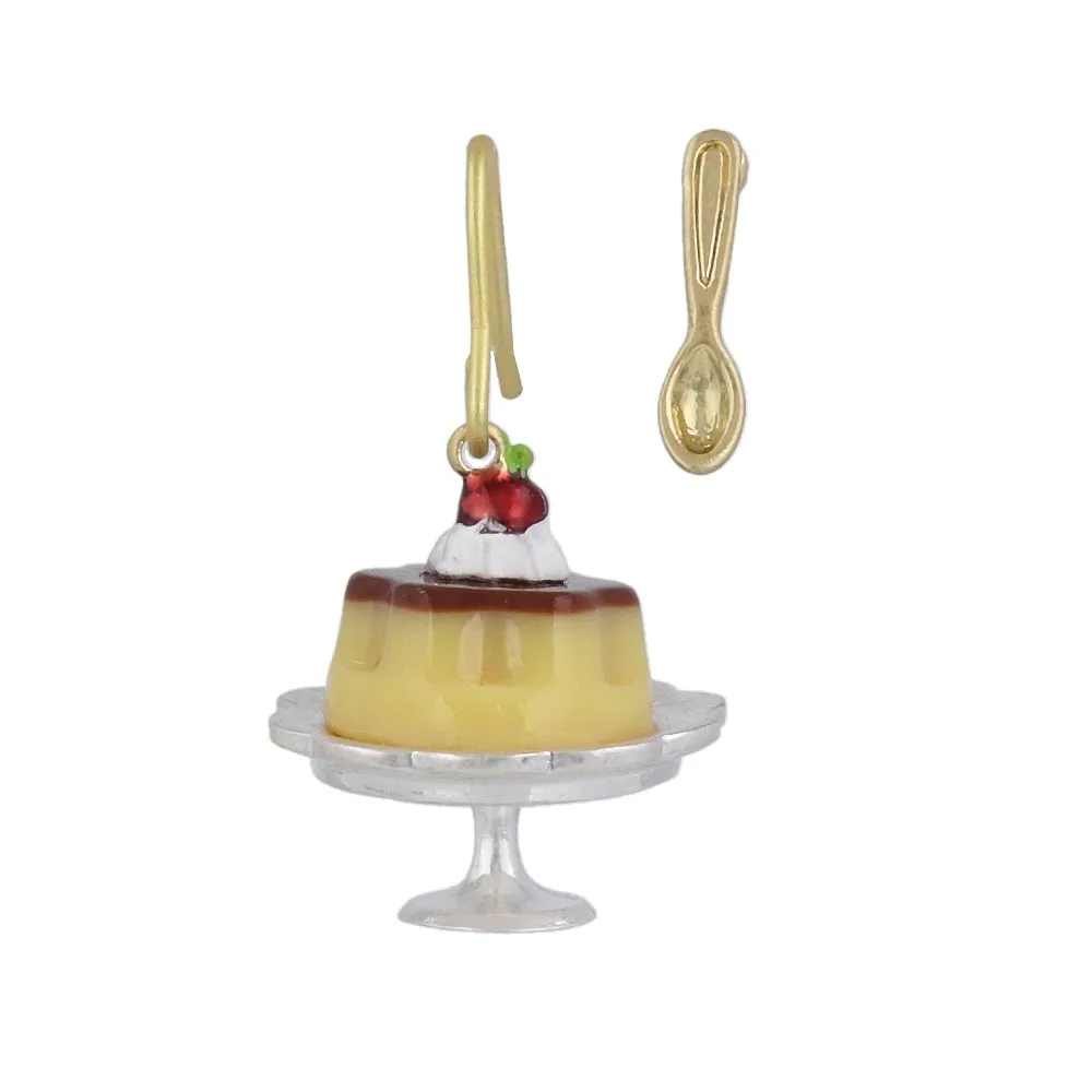 Custard Pudding Mismatched Earrings