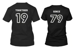 [Custom] Together Since Matching Couple Shirts (Set)