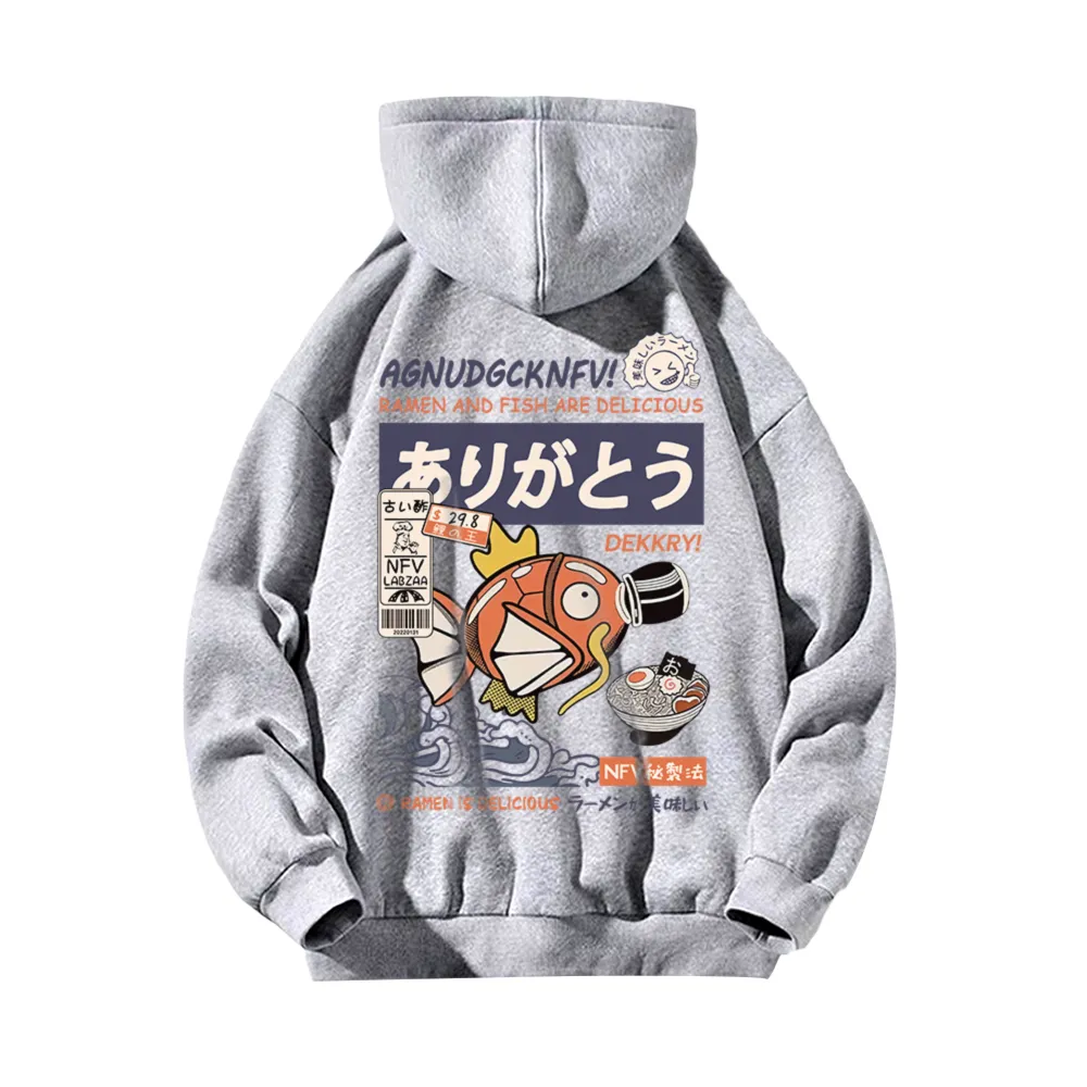 Cute Cartoon Fish Graphic Hoodie