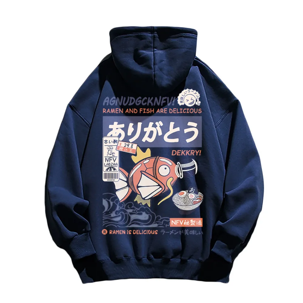 Cute Cartoon Fish Graphic Hoodie