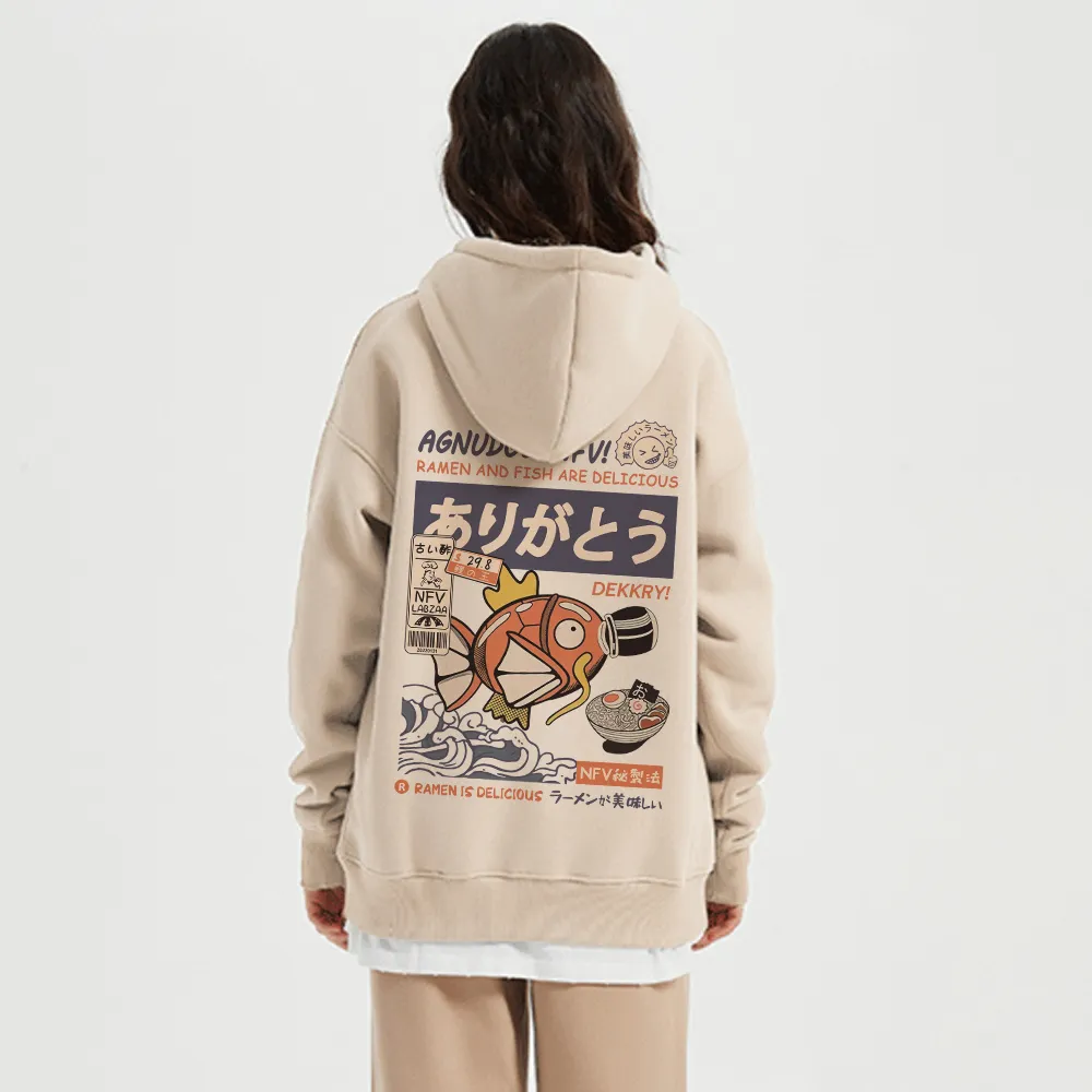 Cute Cartoon Fish Graphic Hoodie