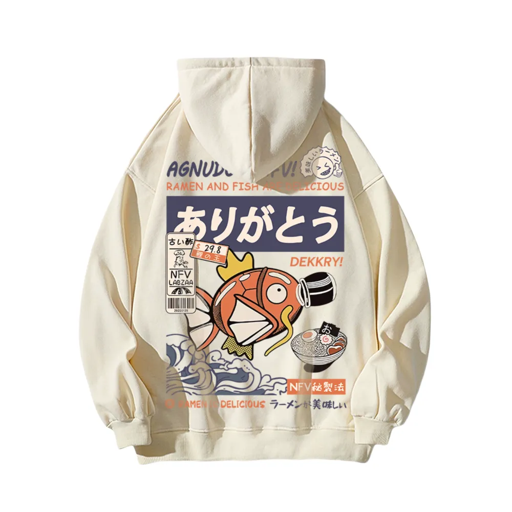 Cute Cartoon Fish Graphic Hoodie