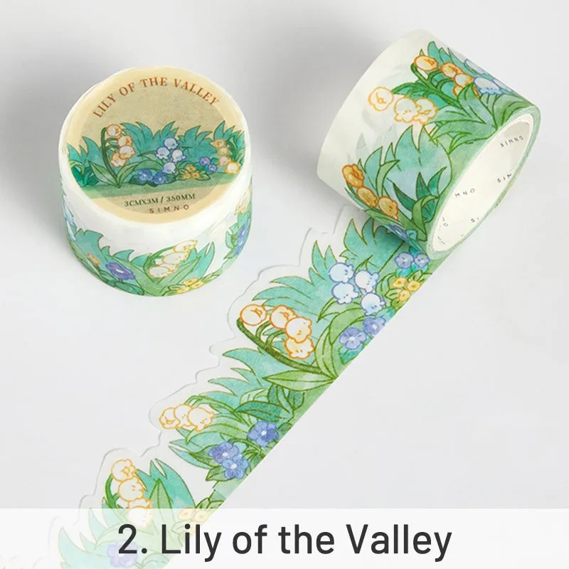 Cute Cartoon Irregular Shape Landscaping Washi Tape