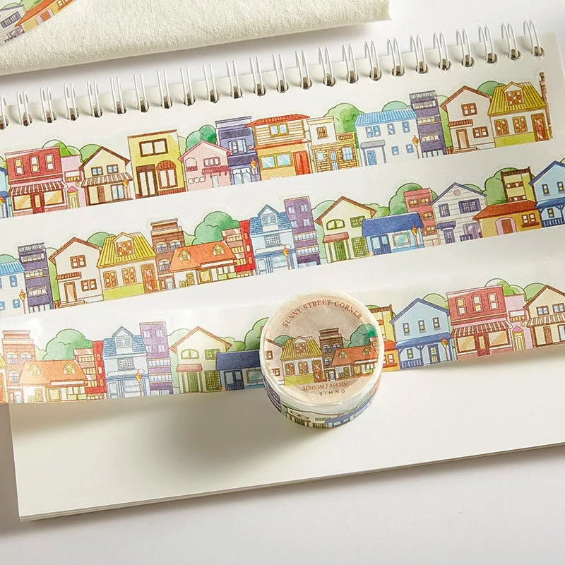 Cute Cartoon Irregular Shape Landscaping Washi Tape