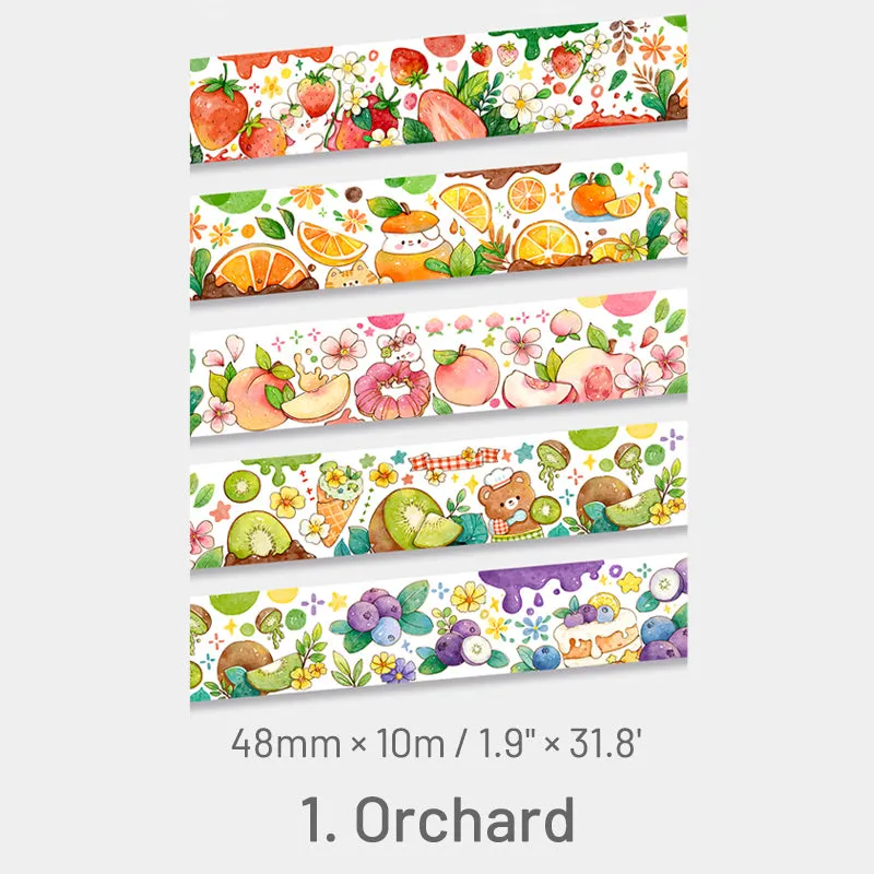 Cute Cartoon Orchard & Stationery Washi Tape