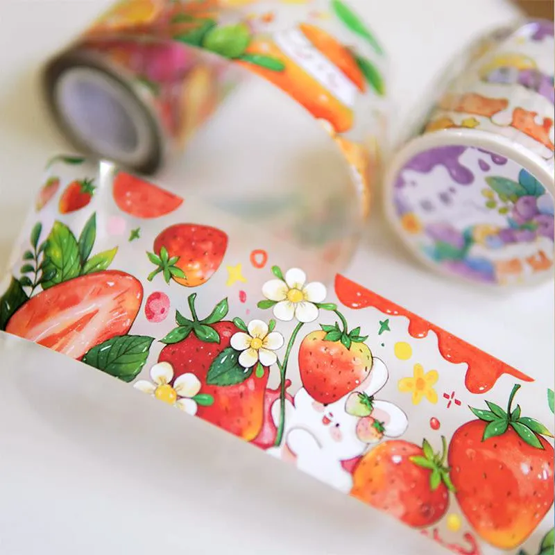 Cute Cartoon Orchard & Stationery Washi Tape