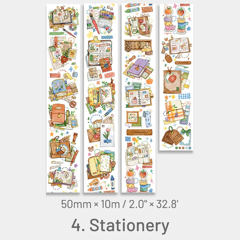 Cute Cartoon Orchard & Stationery Washi Tape