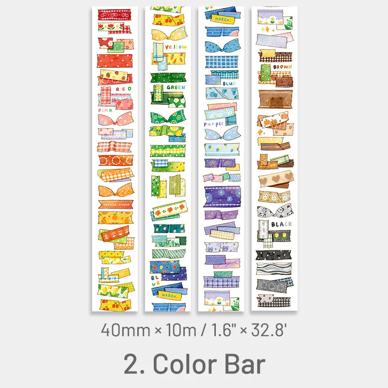 Cute Cartoon Orchard & Stationery Washi Tape
