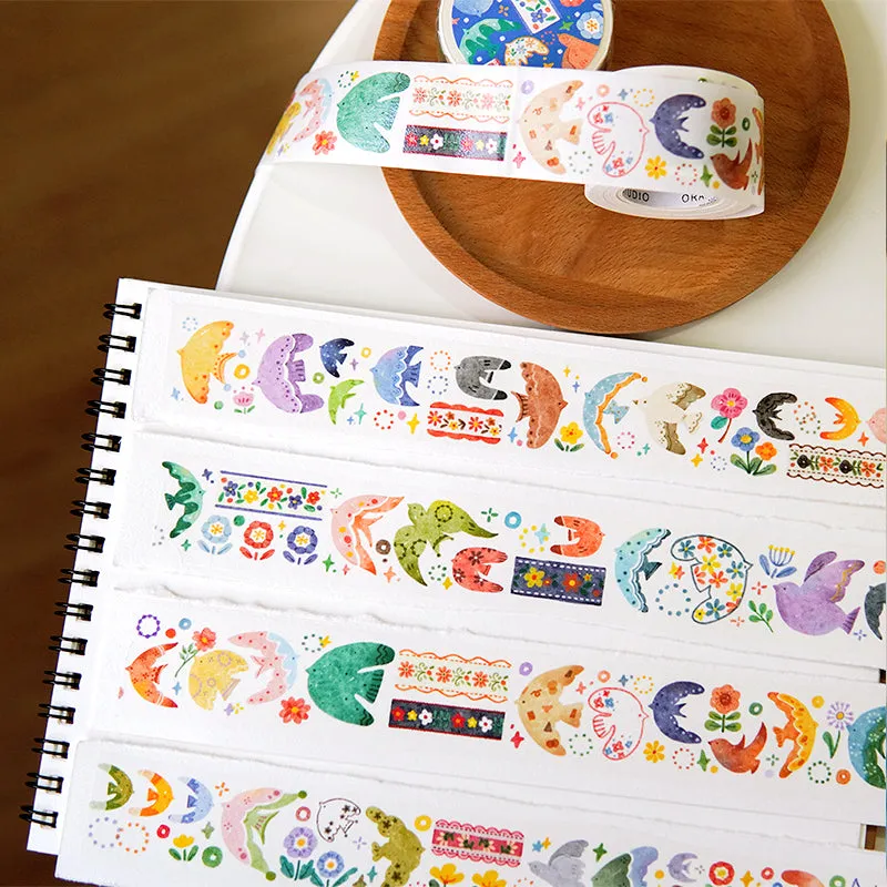 Cute Cartoon Orchard & Stationery Washi Tape
