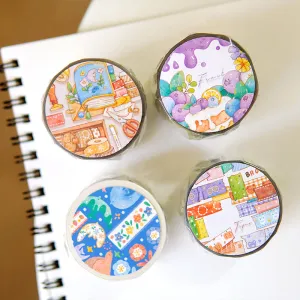 Cute Cartoon Orchard & Stationery Washi Tape