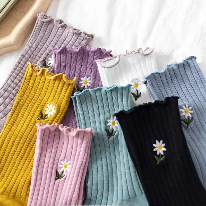 Cute Daisy Flower Socks