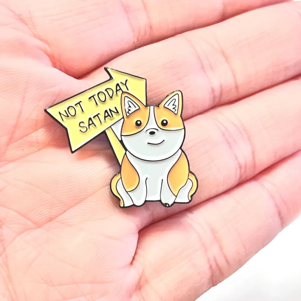 Cute Dog Corgi Enamel Pins Fashion Accessories Brooch Lapel Pin