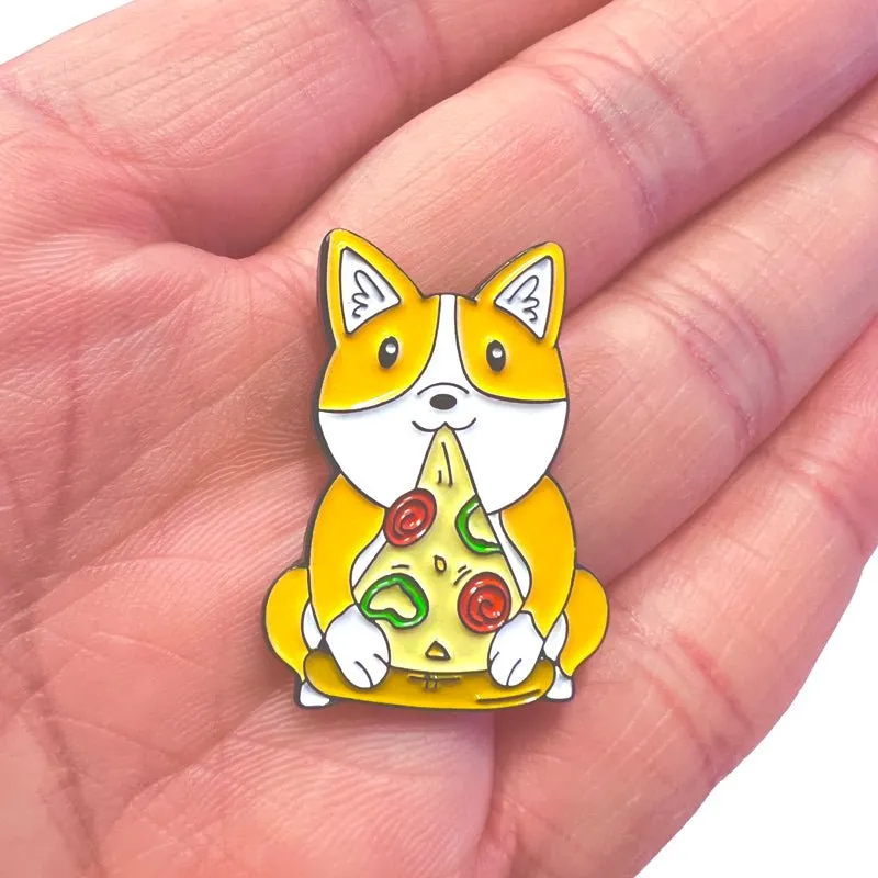 Cute Dog Corgi Enamel Pins Fashion Accessories Brooch Lapel Pin
