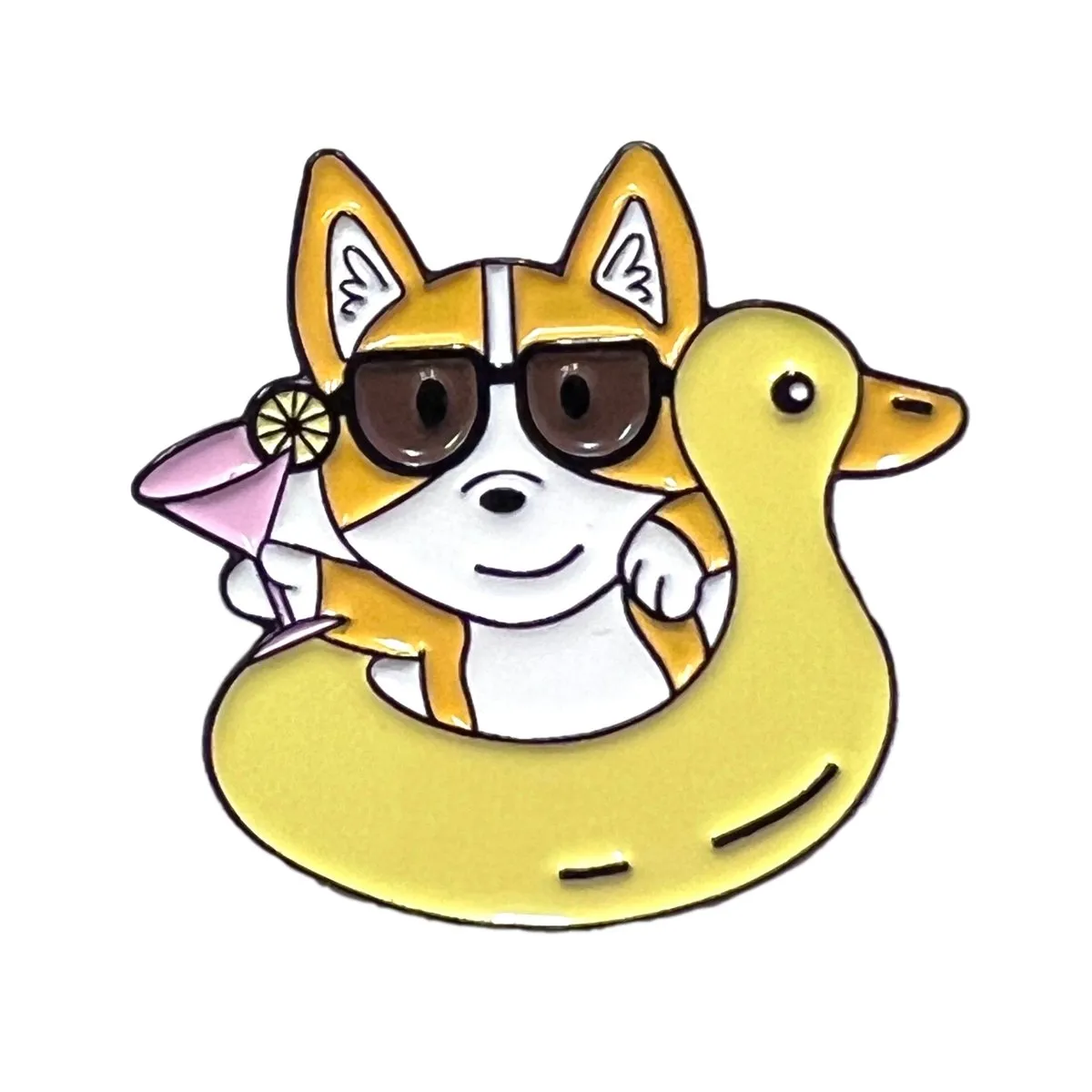 Cute Dog Corgi Enamel Pins Fashion Accessories Brooch Lapel Pin