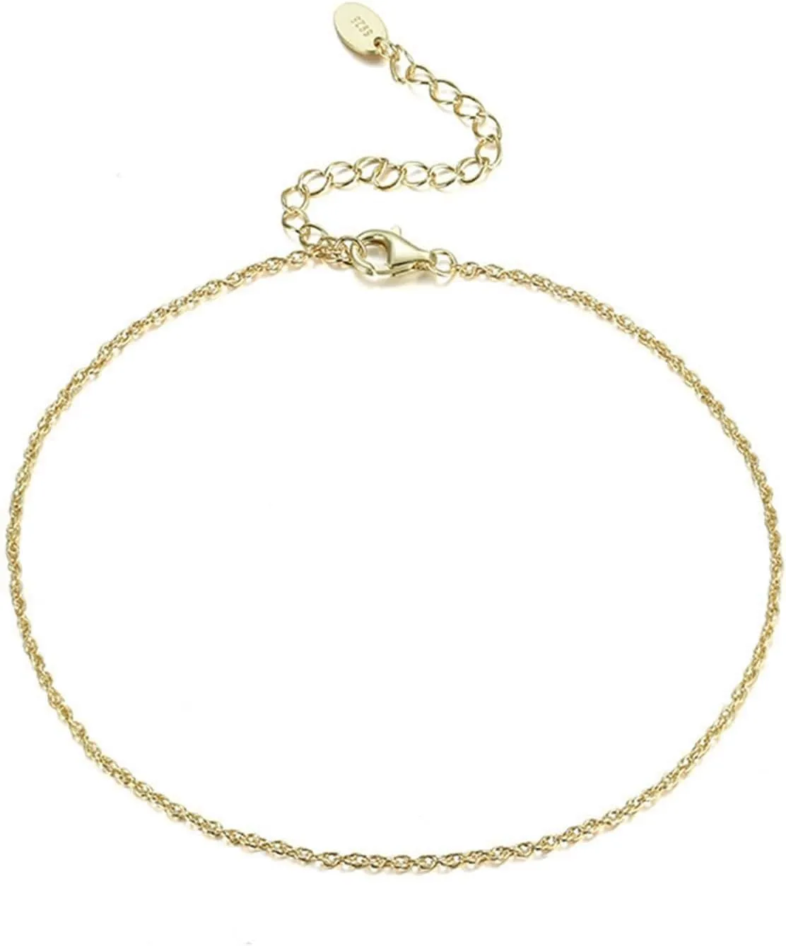 Cute Friendship Anklets, Women Anklets Jewelry Sterling Silver Simple Chain Womens Anklets Women's Jewelry Sets