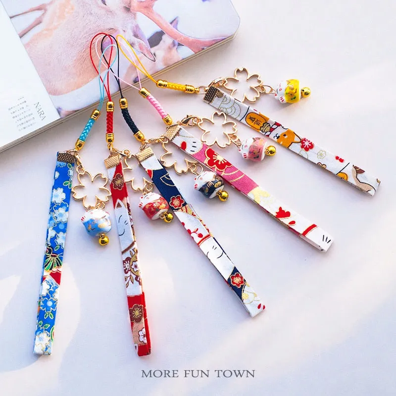 Cute Lucky Kawaii Cat Fortune Keychain