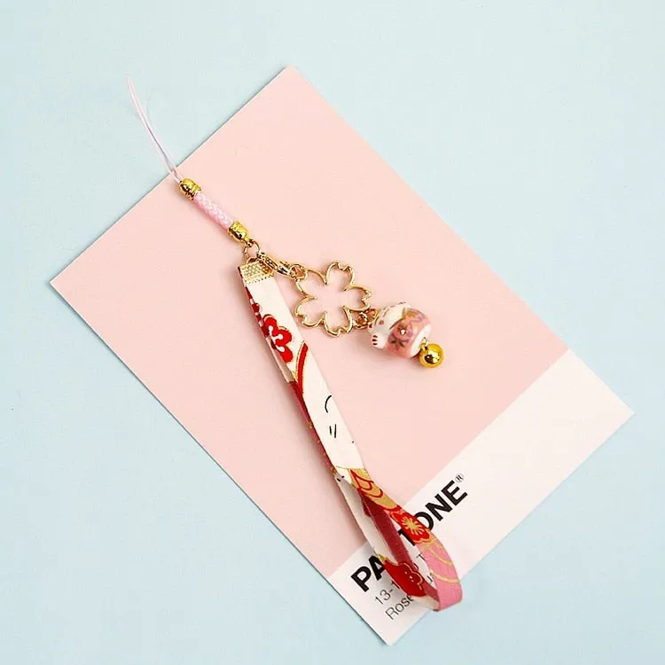 Cute Lucky Kawaii Cat Fortune Keychain