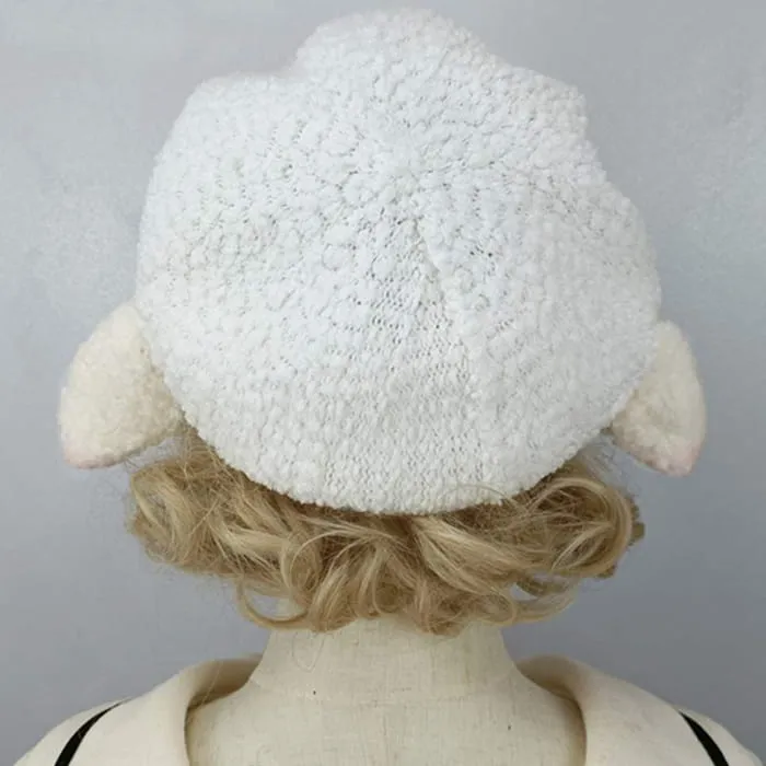 Cute Sheep Ears Woolen Lolita Beret