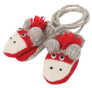 CuteMonkey Mittens-Grey
