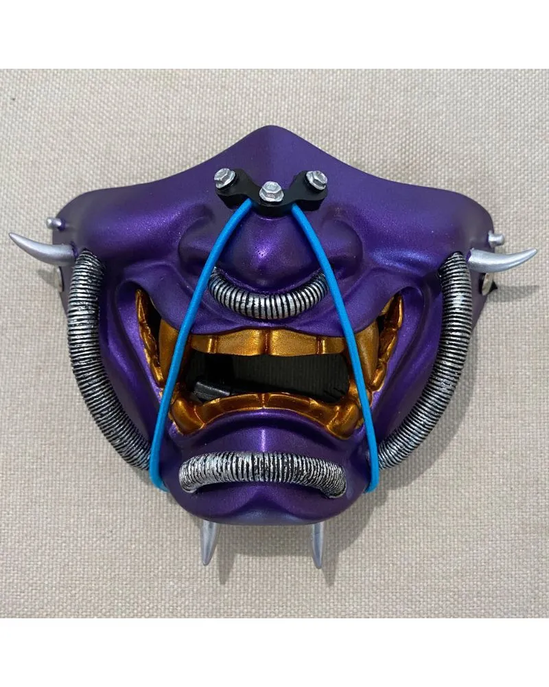 Cyberpunk Japanese Hannya Half Face Mask