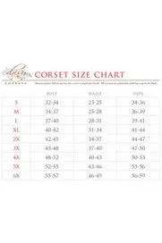 Daisy Corsets Lavish Black/Red Swirl Brocade Corset Belt Cincher w/Clasps