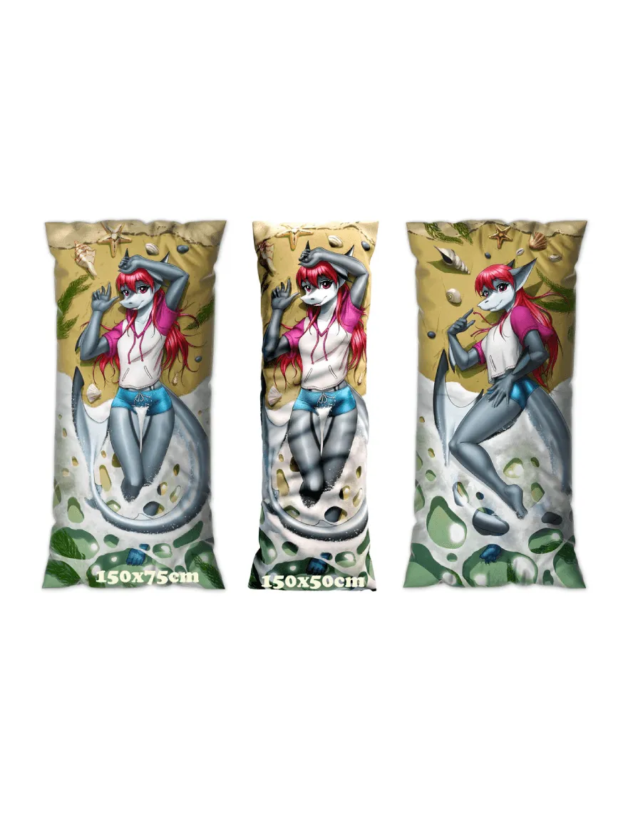 Daki Ruby - Art by MykeGreywolf - The Shark Dakimakura Furry Body Pillow Cover