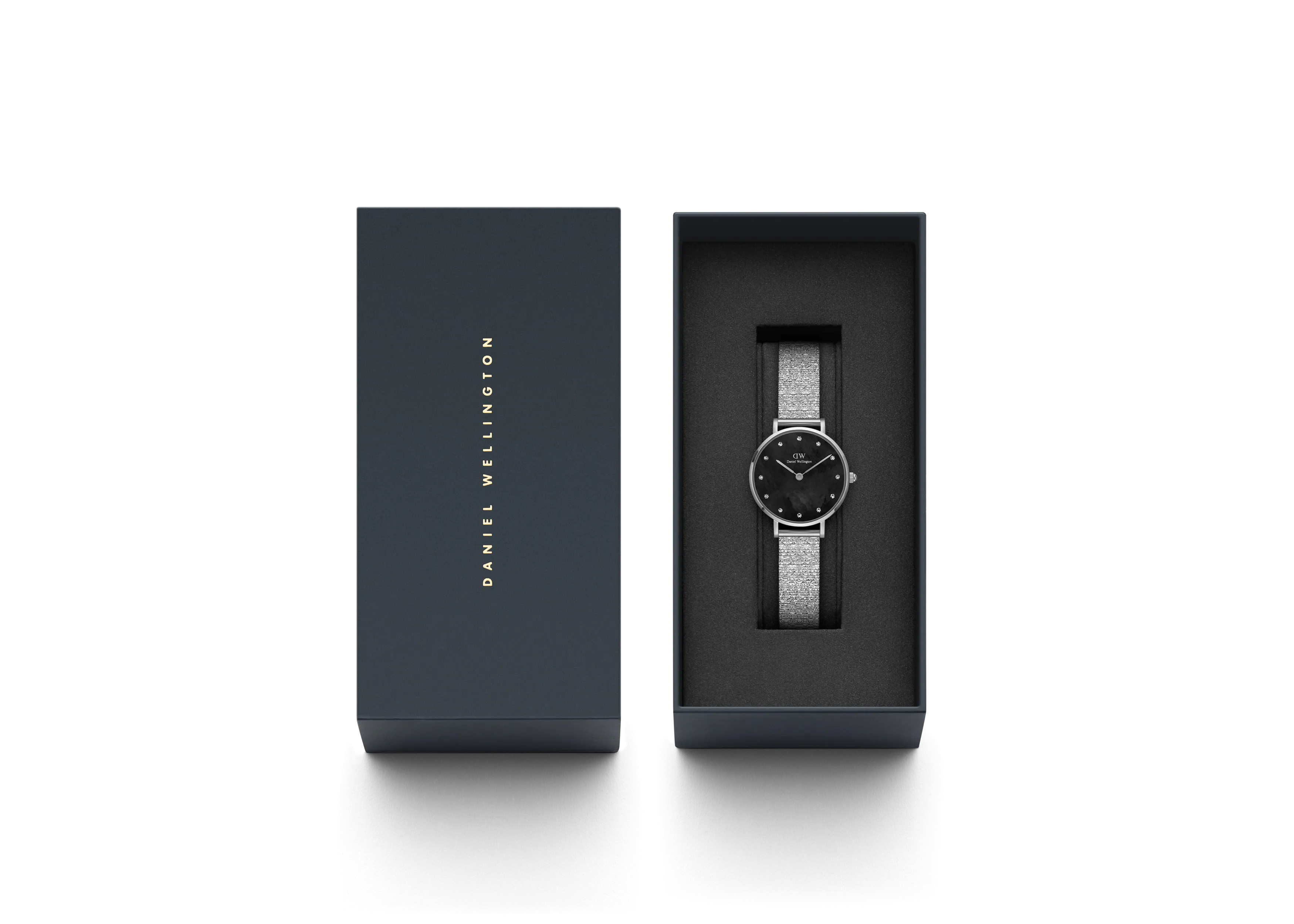 Daniel Wellington Mother of Pearl Black Dial Women Analogue Watch - DW00100593