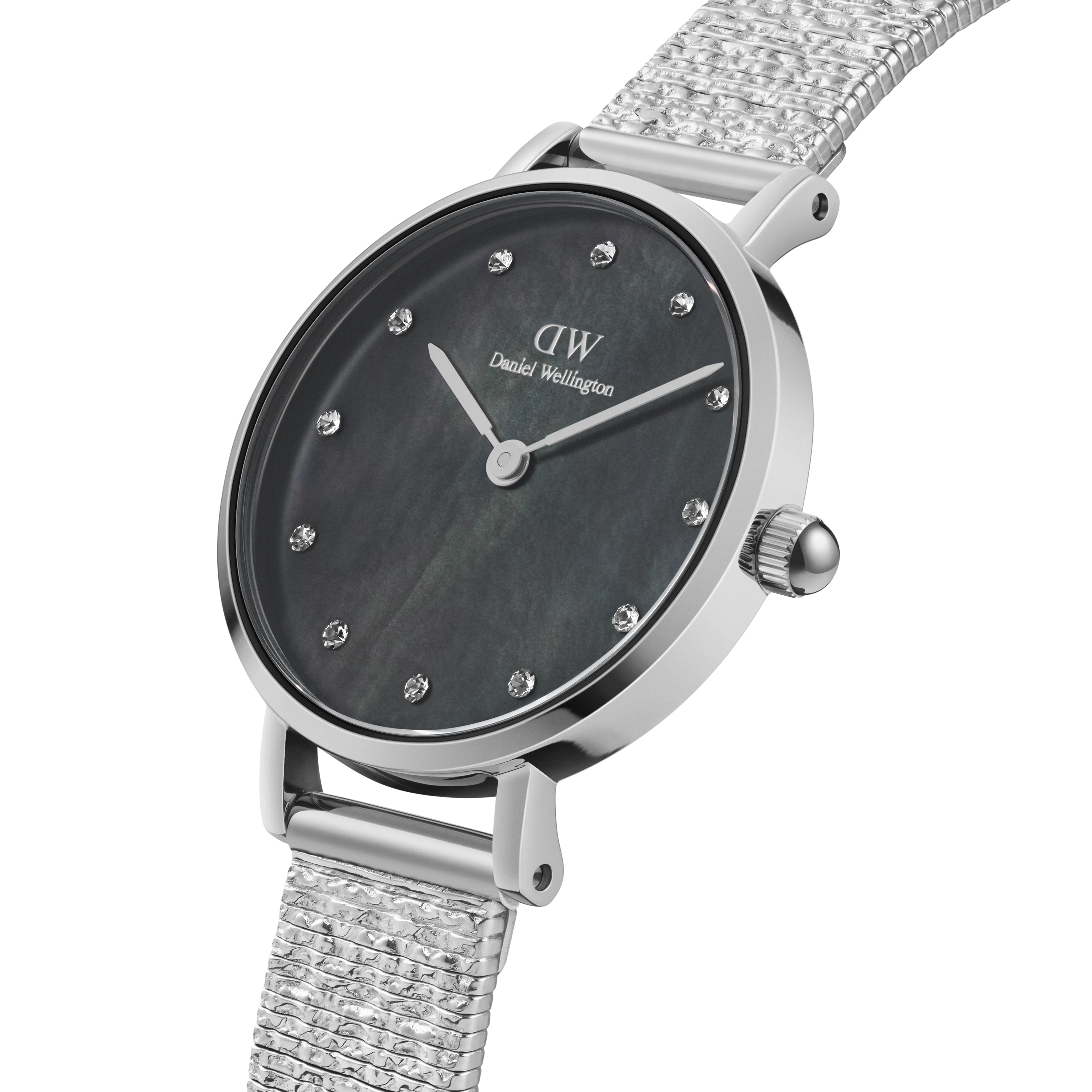 Daniel Wellington Mother of Pearl Black Dial Women Analogue Watch - DW00100593
