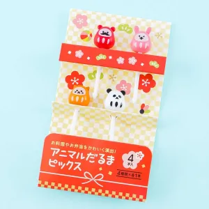 Daruma Animal Food Pick Set