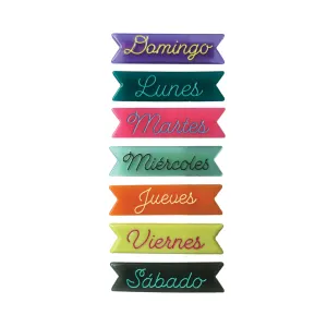 Días de la Semana Hair Clips