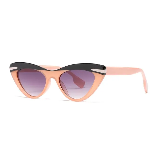 DDDLONG Retro Fashion Cat Eye Sunglasses
