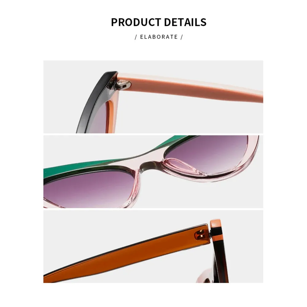 DDDLONG Retro Fashion Cat Eye Sunglasses