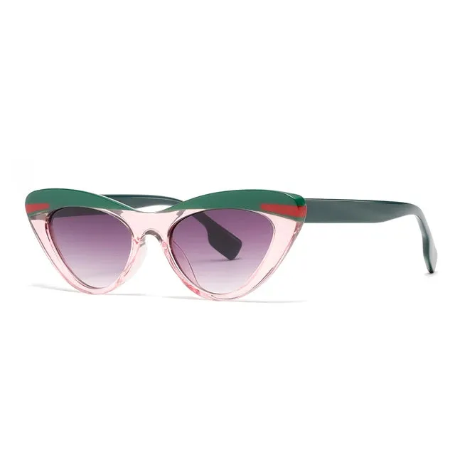 DDDLONG Retro Fashion Cat Eye Sunglasses