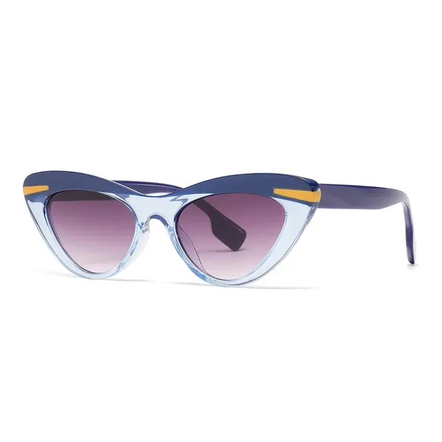 DDDLONG Retro Fashion Cat Eye Sunglasses