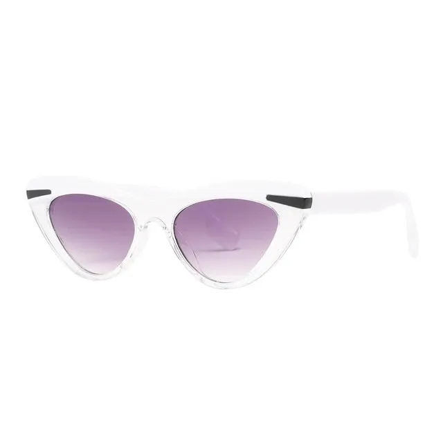 DDDLONG Retro Fashion Cat Eye Sunglasses