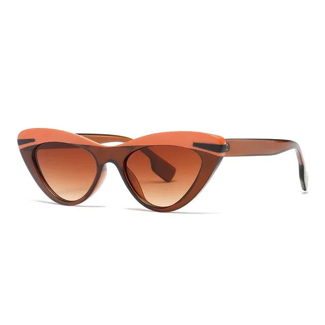 DDDLONG Retro Fashion Cat Eye Sunglasses