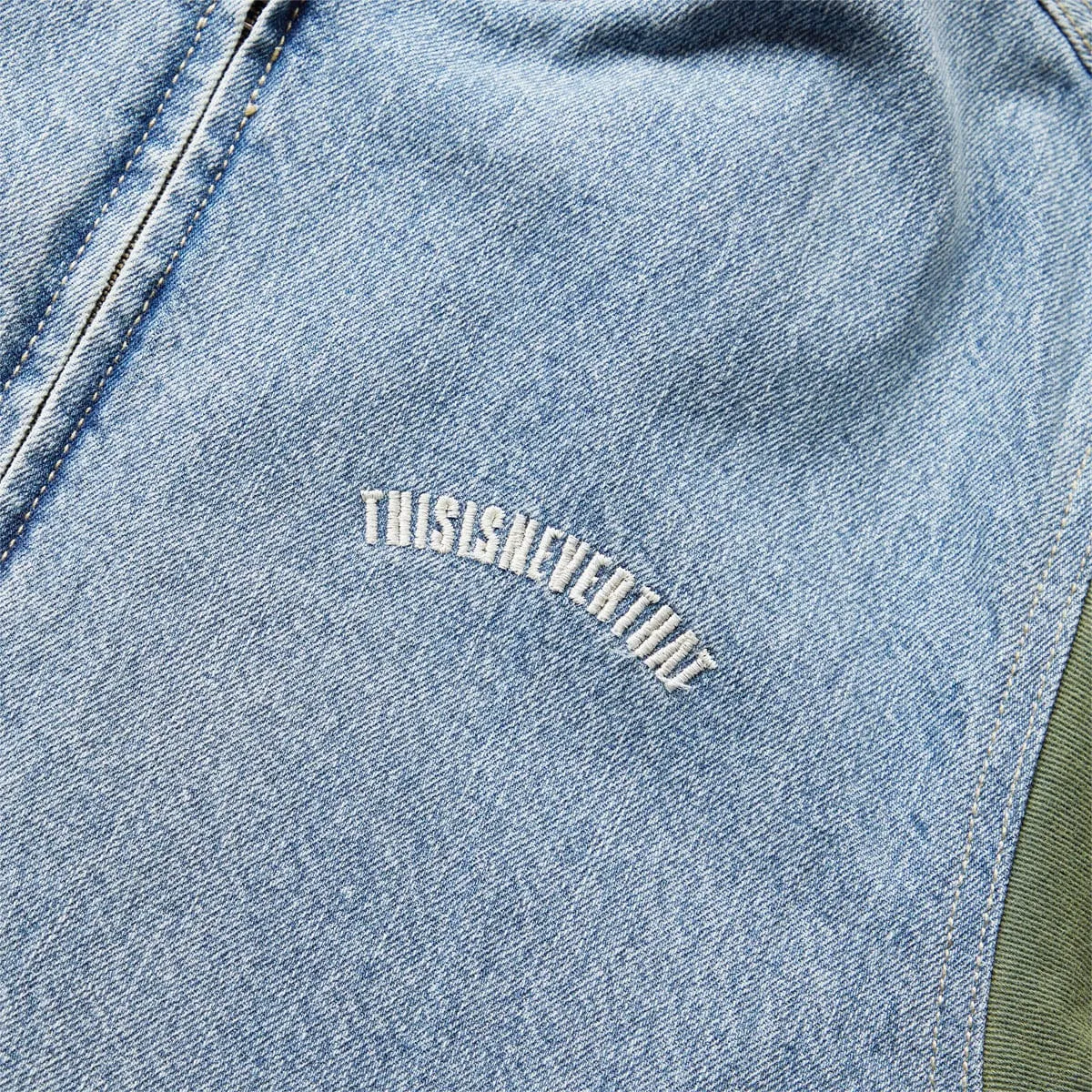 DENIM VARSITY JACKET