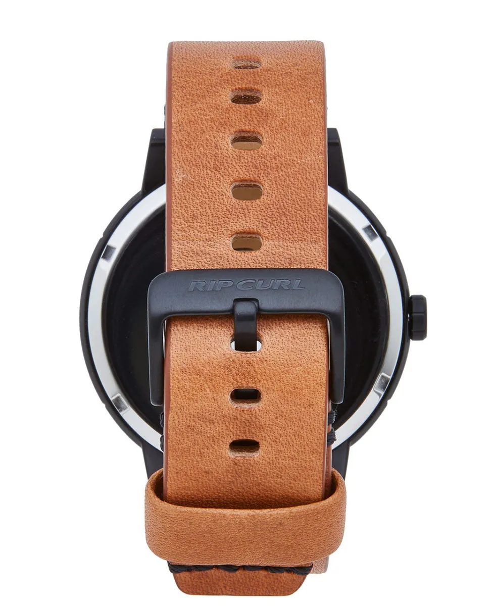 Detroit Multi Eye Midnight Leather Watch