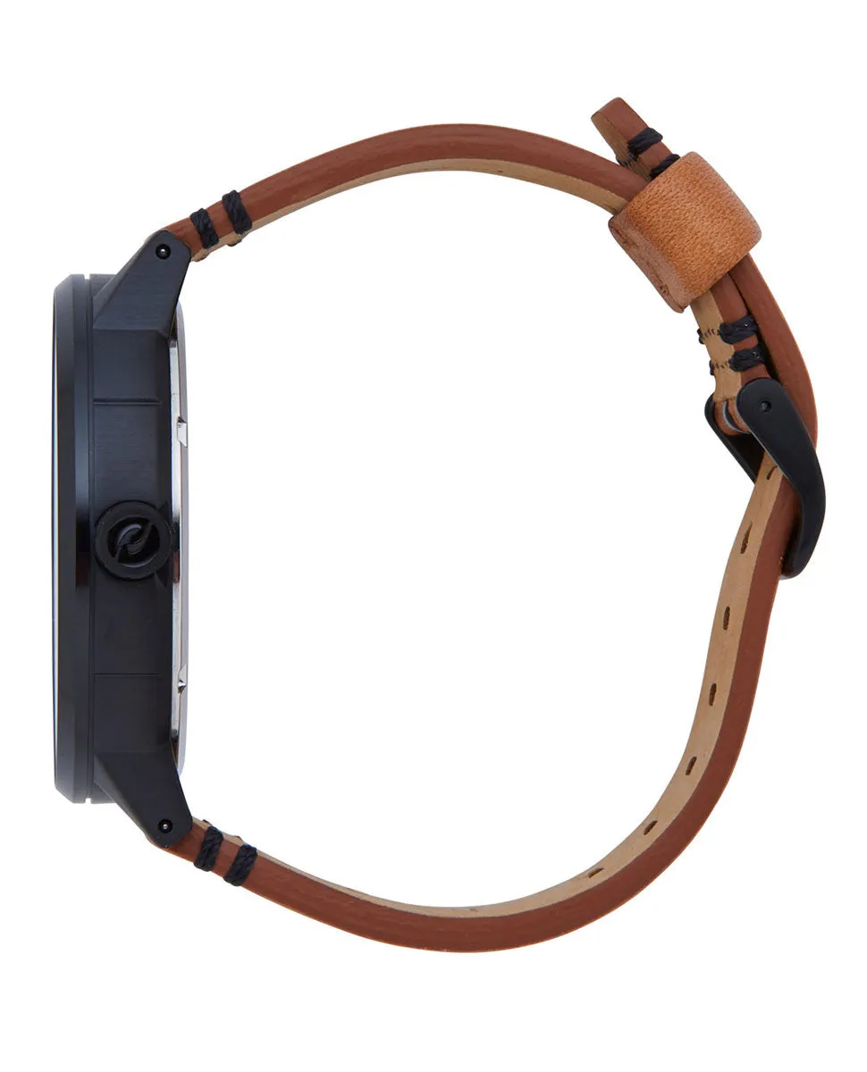 Detroit Multi Eye Midnight Leather Watch