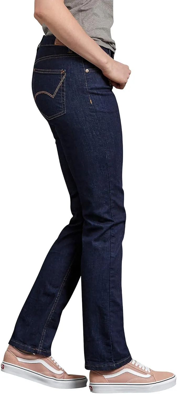 Dickies Women's Perfect Shape Denim Jean-Straight Stretch