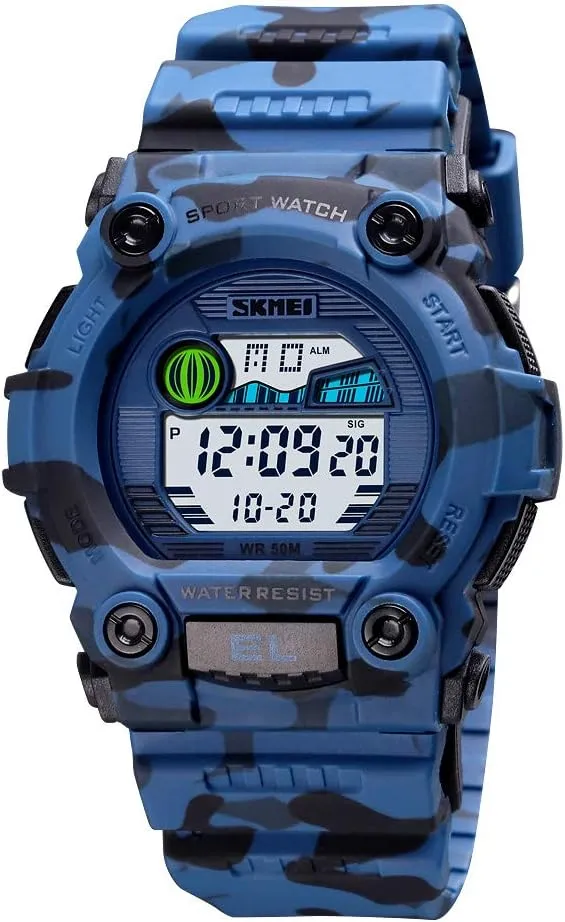 Digital Plastic Watches Pupils Wristwatch Waterproof Digital Watch Sport Watches for Men and Womens