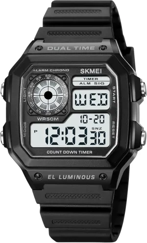 Digital Watch for Men Women, Waterproof Watches for Women Men's Wrist Watches, Fashion Sport Mens Digital Watches Dual Time Date Stopwatch