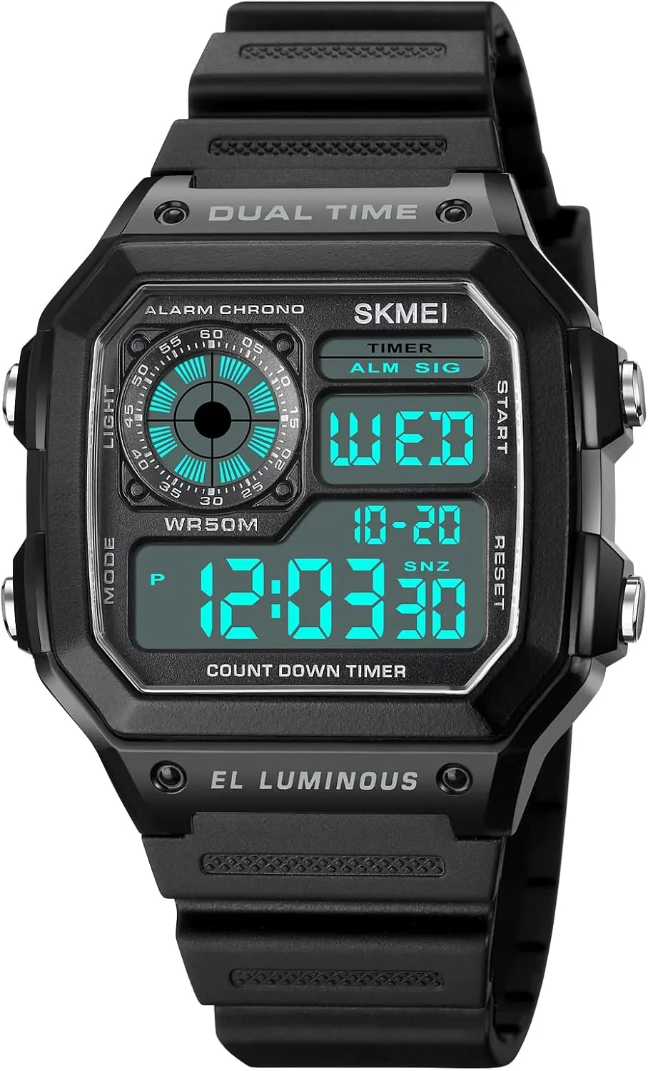Digital Watch for Men Women, Waterproof Watches for Women Men's Wrist Watches, Fashion Sport Mens Digital Watches Dual Time Date Stopwatch