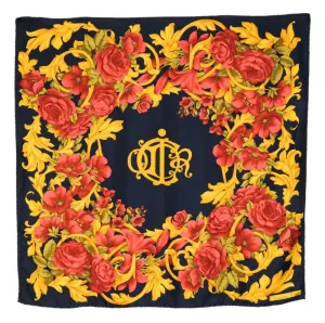 Dior Floral Baroque Silk Scarf