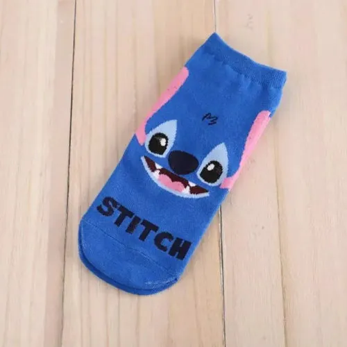 Disney 1pair women Boat socks Mickey cute cartoon Japanese Korean