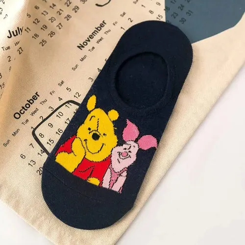 Disney 1pair women Boat socks Mickey cute cartoon Japanese Korean