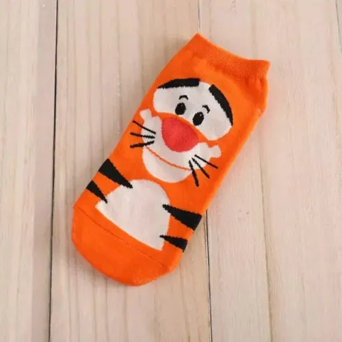 Disney 1pair women Boat socks Mickey cute cartoon Japanese Korean