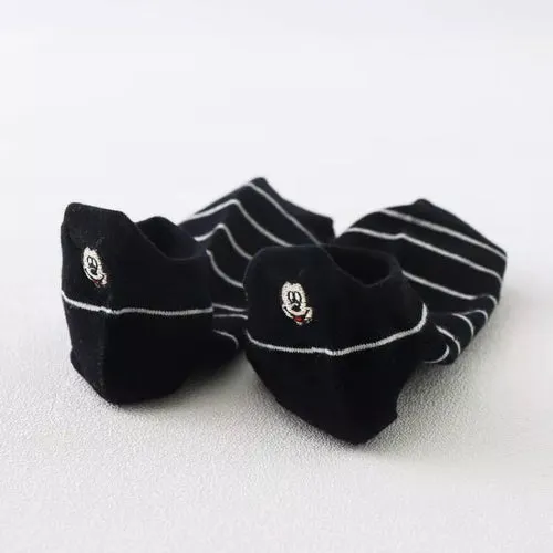Disney 1pair women Boat socks Mickey cute cartoon Japanese Korean